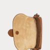 Bolsos de hombro Welington de piel de becerro tejida en marrón Ralph Lauren para mujer Bolsos de hombro Welington de piel de becerro tejida en marrón Ralph Lauren para mujer