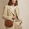 Bolsos de hombro Welington de piel de becerro tejida en marrón Ralph Lauren para mujer Bolsos de hombro Welington de piel de becerro tejida en marrón Ralph Lauren para mujer