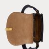 Bolsos de cuero tipo sillín Ralph Lauren Polo ID para mujer en azul marino medianoche Bolsos de cuero tipo sillín Ralph Lauren Polo ID para mujer en azul marino medianoche