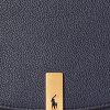 Bolsos de cuero tipo sillín Ralph Lauren Polo ID para mujer en azul marino medianoche Bolsos de cuero tipo sillín Ralph Lauren Polo ID para mujer en azul marino medianoche