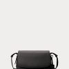 Bolsos de hombro pequeños Maddy de cuero negro para mujer de Ralph Lauren Bolsos de hombro pequeños Maddy de cuero negro para mujer de Ralph Lauren