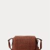 Bolsos de hombro pequeños Maddy de cuero tejido Ralph Lauren para mujer de Lauren Tan Bolsos de hombro pequeños Maddy de cuero tejido Ralph Lauren para mujer de Lauren Tan