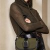 Bolsos de hombro Welington de lona y piel de becerro Ralph Lauren para mujer en color oliva Bolsos de hombro Welington de lona y piel de becerro Ralph Lauren para mujer en color oliva