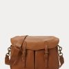 Bolsos de mensajero Ralph Lauren Heritage de piel marrón para hombre Bolsos de mensajero Ralph Lauren Heritage de piel marrón para hombre
