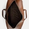 Bolsos de viaje Ralph Lauren de piel de becerro bruñida y acolchada en color chocolate para hombre Bolsos de viaje Ralph Lauren de piel de becerro bruñida y acolchada en color chocolate para hombre