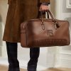 Bolsos de viaje Ralph Lauren de piel de becerro bruñida y acolchada en color chocolate para hombre Bolsos de viaje Ralph Lauren de piel de becerro bruñida y acolchada en color chocolate para hombre