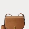 Bolsos Saddle de piel de becerro Ralph Lauren Polo ID para mujer en color tostado