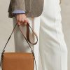 Bolsos Saddle de piel de becerro Ralph Lauren Polo ID para mujer en color tostado