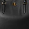 Bolsos satchel grandes Marcy de cuero Ralph Lauren para mujer en negro Bolsos satchel grandes Marcy de cuero Ralph Lauren para mujer en negro