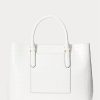 Bolsos satchel Marcy grandes de piel repujada Ralph Lauren para mujer en blanco Bolsos satchel Marcy grandes de piel repujada Ralph Lauren para mujer en blanco