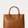 Bolsos satchel pequeños Marcy de cuero Ralph Lauren para mujer de Lauren Tan Bolsos satchel pequeños Marcy de cuero Ralph Lauren para mujer de Lauren Tan