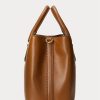 Bolsos satchel pequeños Marcy de cuero Ralph Lauren para mujer de Lauren Tan Bolsos satchel pequeños Marcy de cuero Ralph Lauren para mujer de Lauren Tan