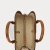 Bolsos satchel pequeños Marcy de cuero Ralph Lauren para mujer de Lauren Tan Bolsos satchel pequeños Marcy de cuero Ralph Lauren para mujer de Lauren Tan