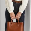 Bolsos satchel pequeños Marcy de cuero Ralph Lauren para mujer de Lauren Tan Bolsos satchel pequeños Marcy de cuero Ralph Lauren para mujer de Lauren Tan