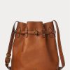 Bolsos tipo cubo Bellport grandes de cuero Ralph Lauren para mujer de Cuoio Bolsos tipo cubo Bellport grandes de cuero Ralph Lauren para mujer de Cuoio