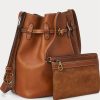 Bolsos tipo cubo Bellport grandes de cuero Ralph Lauren para mujer de Cuoio Bolsos tipo cubo Bellport grandes de cuero Ralph Lauren para mujer de Cuoio