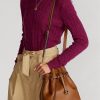 Bolsos tipo cubo Bellport grandes de cuero Ralph Lauren para mujer de Cuoio Bolsos tipo cubo Bellport grandes de cuero Ralph Lauren para mujer de Cuoio