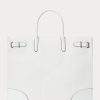 Bolsos tote grandes Devyn de lona con ojales de Ralph Lauren para mujer, color blanco/blanco Bolsos tote grandes Devyn de lona con ojales de Ralph Lauren para mujer, color blanco/blanco