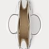 Bolsos tote grandes Devyn de lona con ojales de Ralph Lauren para mujer, color blanco/blanco Bolsos tote grandes Devyn de lona con ojales de Ralph Lauren para mujer, color blanco/blanco