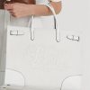 Bolsos tote grandes Devyn de lona con ojales de Ralph Lauren para mujer, color blanco/blanco Bolsos tote grandes Devyn de lona con ojales de Ralph Lauren para mujer, color blanco/blanco