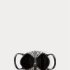 Bolsos tote Ralph Lauren Bellport mini con diseño de pata de gallo en blanco y negro para mujer Bolsos tote Ralph Lauren Bellport mini con diseño de pata de gallo en blanco y negro para mujer
