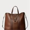 Bolsos tote Ralph Lauren Welington de piel de becerro bruñida marrón para hombre Bolsos tote Ralph Lauren Welington de piel de becerro bruñida marrón para hombre