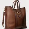 Bolsos tote Ralph Lauren Welington de piel de becerro bruñida marrón para hombre Bolsos tote Ralph Lauren Welington de piel de becerro bruñida marrón para hombre