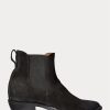 Botas Chelsea de ante Ralph Lauren Plainview negras para hombre Botas Chelsea de ante Ralph Lauren Plainview negras para hombre