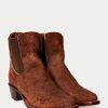 Botas Chelsea Plainview de ante marrón para mujer de Ralph Lauren Botas Chelsea Plainview de ante marrón para mujer de Ralph Lauren