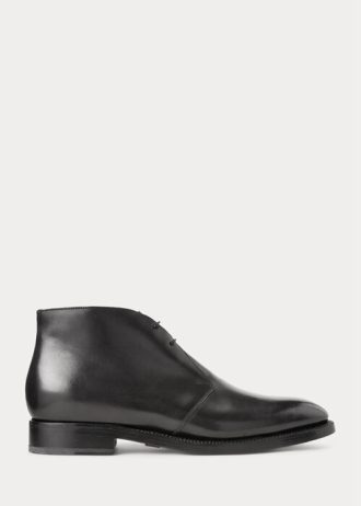 Botas Chelsea Ralph Lauren Frasco de piel de becerro negras para hombre