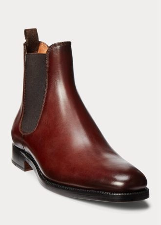 Botas Chelsea Ralph Lauren Penfield de piel de becerro en marrón oscuro para hombre
