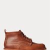 Botas con cordones de cuero Ralph Lauren para hombre, color marrón Botas con cordones de cuero Ralph Lauren para hombre, color marrón