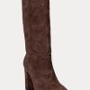 Botas de ante Artizan de Ralph Lauren para mujer en color chocolate Botas de ante Artizan de Ralph Lauren para mujer en color chocolate