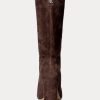 Botas de ante Artizan de Ralph Lauren para mujer en color chocolate Botas de ante Artizan de Ralph Lauren para mujer en color chocolate