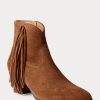 Botas de ante con flecos Lucille de Ralph Lauren para mujer en color marrón