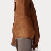 Botas de ante con flecos Lucille de Ralph Lauren para mujer en color marrón