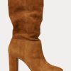 Botas de ante marrón Ralph Lauren Artizan para mujer