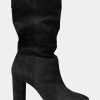 Botas de ante negras Ralph Lauren Artizan para mujer Botas de ante negras Ralph Lauren Artizan para mujer