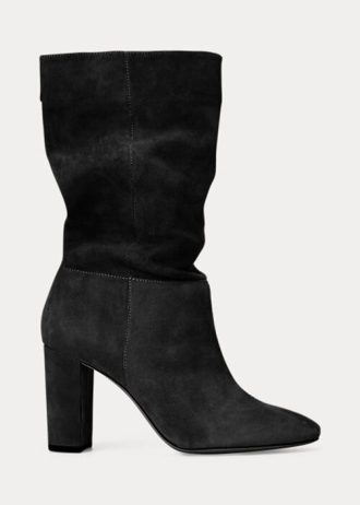 Botas de ante negras Ralph Lauren Artizan para mujer