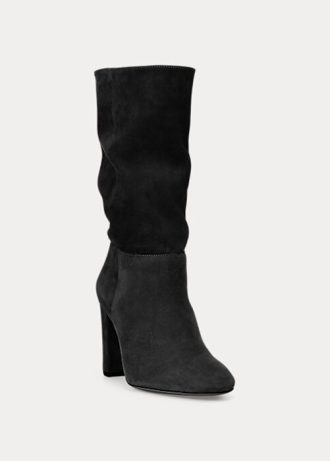 Botas de ante negras Ralph Lauren Artizan para mujer