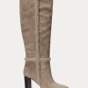 Botas de ante Ralph Lauren Aubri para mujer en color gris Botas de ante Ralph Lauren Aubri para mujer en color gris