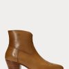 Botas de cuero marrón Ralph Lauren Lucille para mujer Botas de cuero marrón Ralph Lauren Lucille para mujer