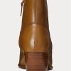 Botas de cuero marrón Ralph Lauren Lucille para mujer Botas de cuero marrón Ralph Lauren Lucille para mujer