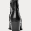 Botas de cuero negras Ralph Lauren Lucille para mujer Botas de cuero negras Ralph Lauren Lucille para mujer