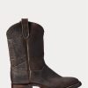 Botas de cuero Ralph Lauren negras para hombre Botas de cuero Ralph Lauren negras para hombre