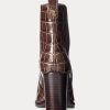 Botas de piel con relieve Ylah de Ralph Lauren para mujer en color marrón Botas de piel con relieve Ylah de Ralph Lauren para mujer en color marrón