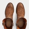 Botas marrones Ralph Lauren Roughout de ante y cuero para hombre