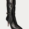 Botas negras de media pantorrilla Zoe de Ralph Lauren para mujer Botas negras de media pantorrilla Zoe de Ralph Lauren para mujer