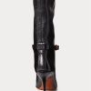 Botas negras de media pantorrilla Zoe de Ralph Lauren para mujer Botas negras de media pantorrilla Zoe de Ralph Lauren para mujer