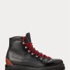 Botas negras Ralph Lauren Fidel de piel de becerro bruñida para hombre Botas negras Ralph Lauren Fidel de piel de becerro bruñida para hombre